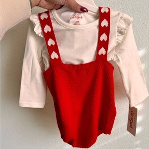 Cat & Jack 6-9 Months Valentine’s Day Outfit